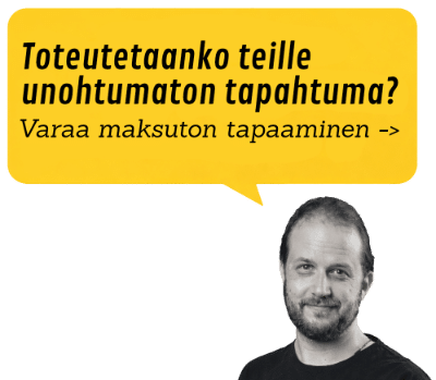 Toteutetaan teillekin unohtumaton yritystapahtuma